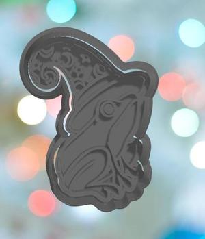 Halloween Wizard Frog Cookie Cutter