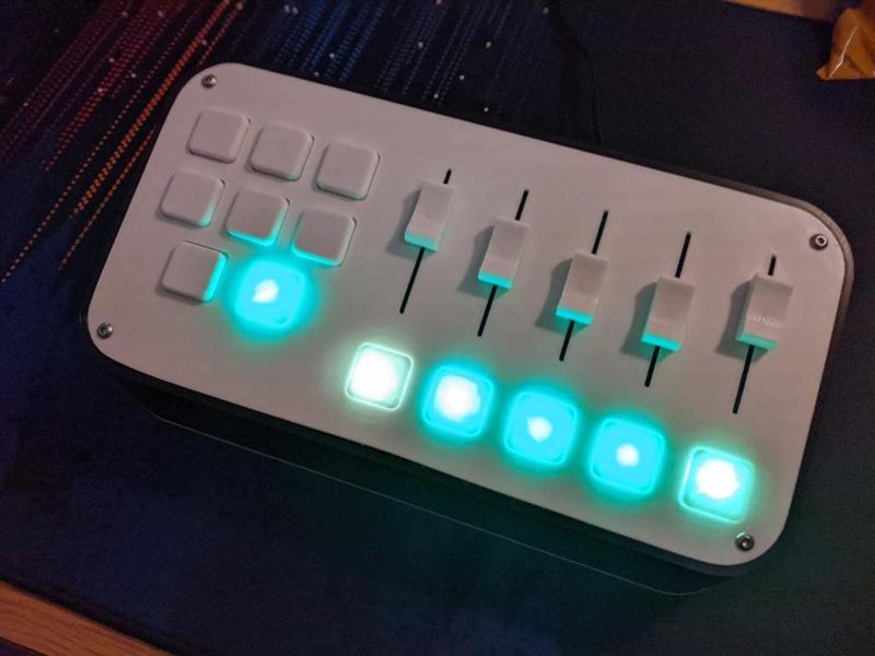 MIDI Mixer Control Panel