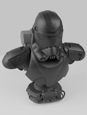 Star Wars Stormtrooper figurine.