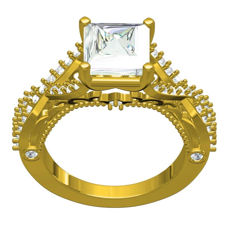Infinity Design Solitaire Ring