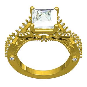 Infinity Design Solitaire Ring