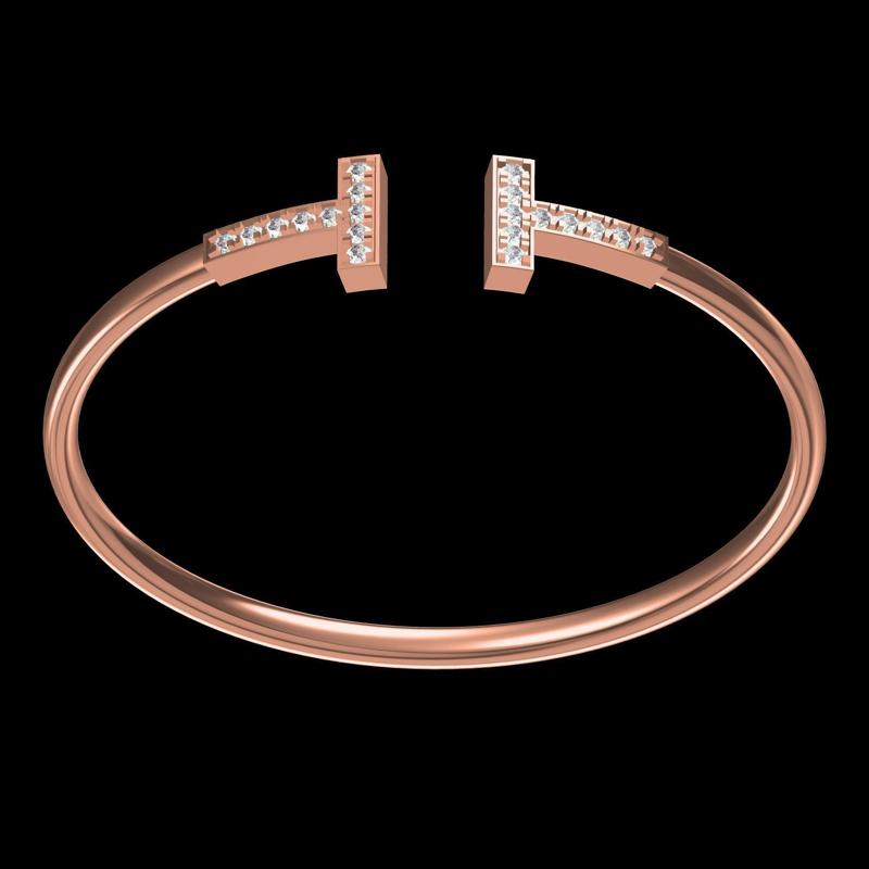T Cuff Bracelet
