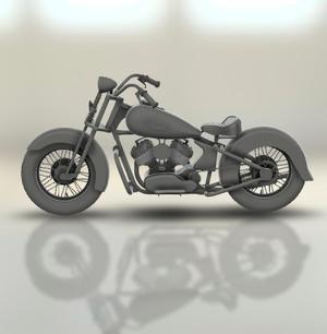 Harley-Davidson WL45 1946.