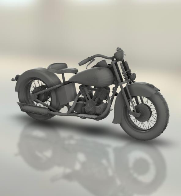 Harley-Davidson model U 1947.