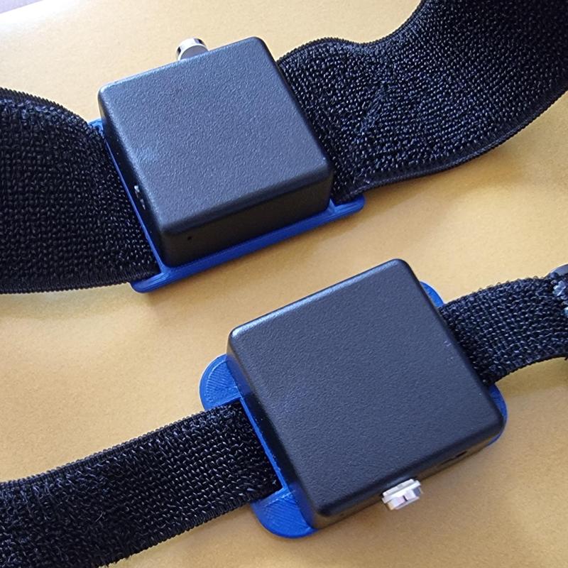 Velcro strap cover for Hammond Manufacturing 1551RFLBK project box