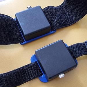 Velcro strap cover for Hammond Manufacturing 1551RFLBK project box