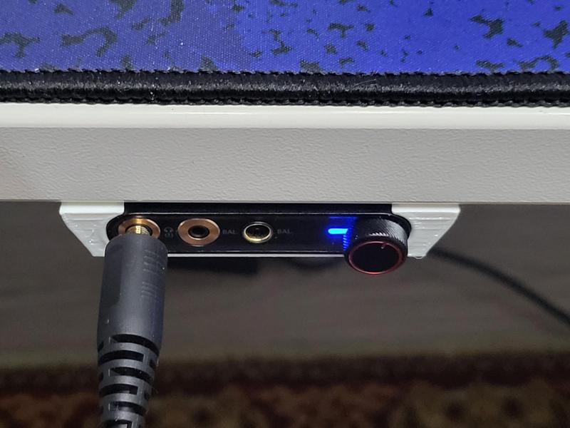 Fiio Q3 under-desk holder