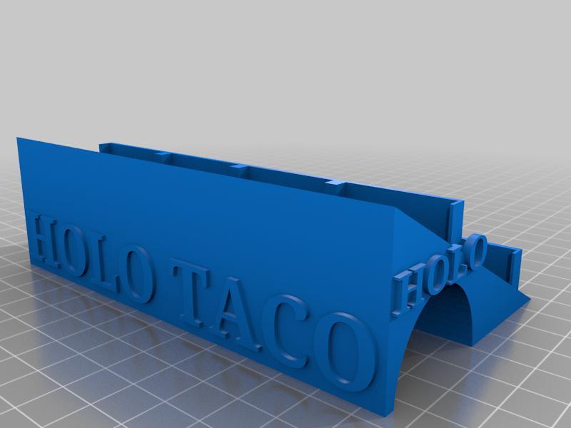 Holo taco nail polish holder