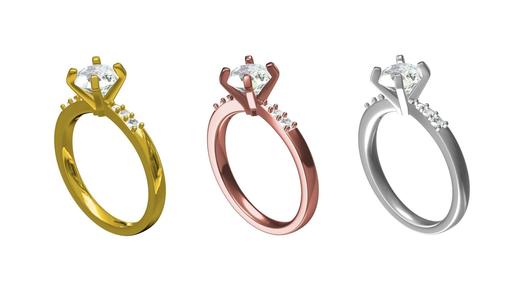 Round Cut Diamond Solitaire Engagement Ring