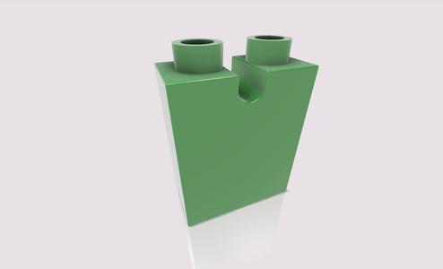 LEGO DUPLO Cavity Brick 1x2x2
