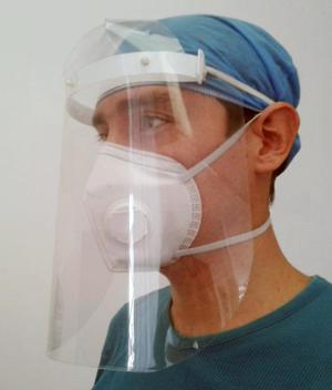 DeltaK. Slim and fast 3d printed face shield