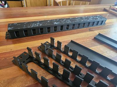 19in Server Rack Mount Cable Finger Basket Channel