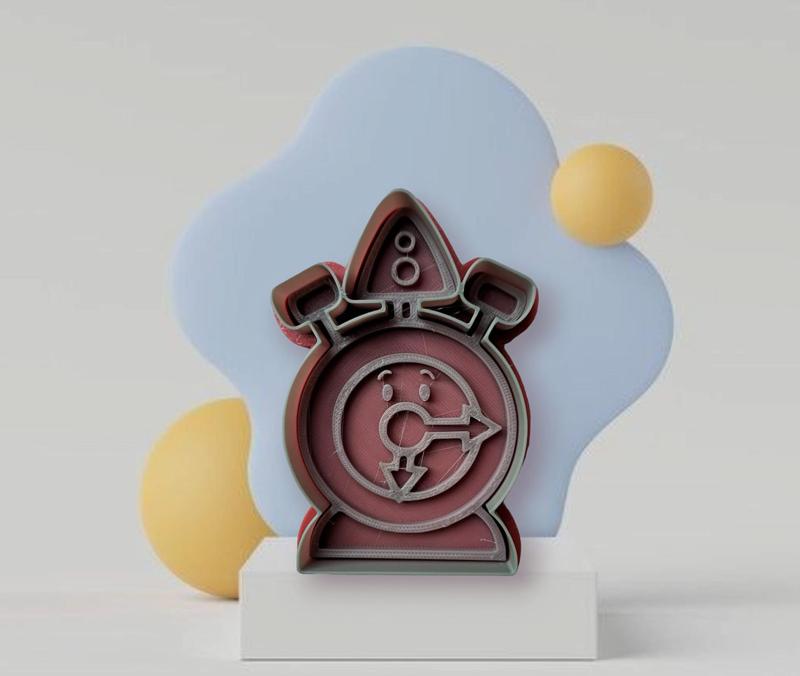 Bumba Clock Cookie Cutter Stamp