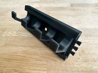 Helmet hook rail