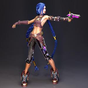 Jinx 3d print - Arcane .