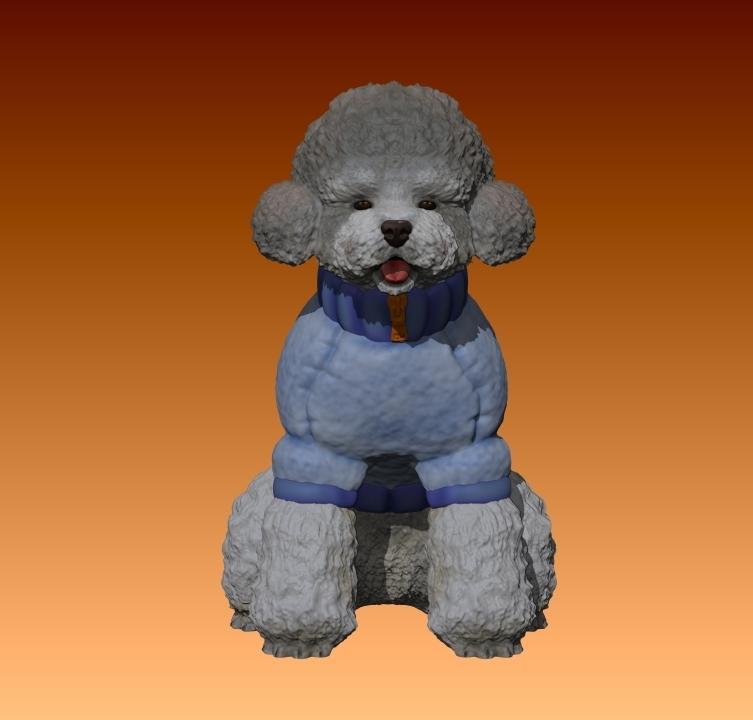 poodle toy (with sweater)