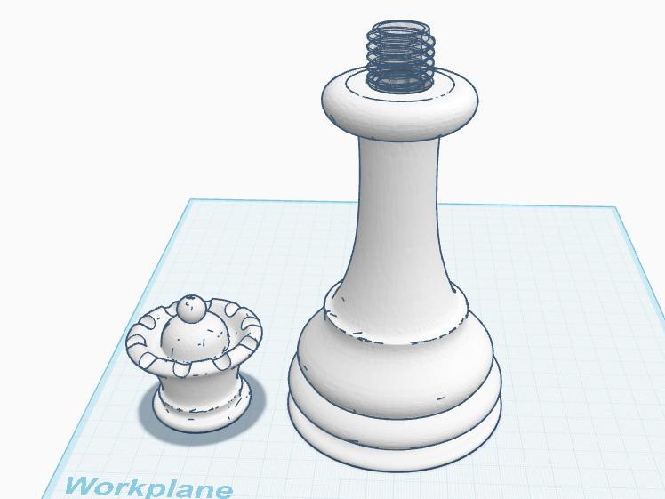 Chess Queen Hidden Flask (Secret Quarter-Pint)