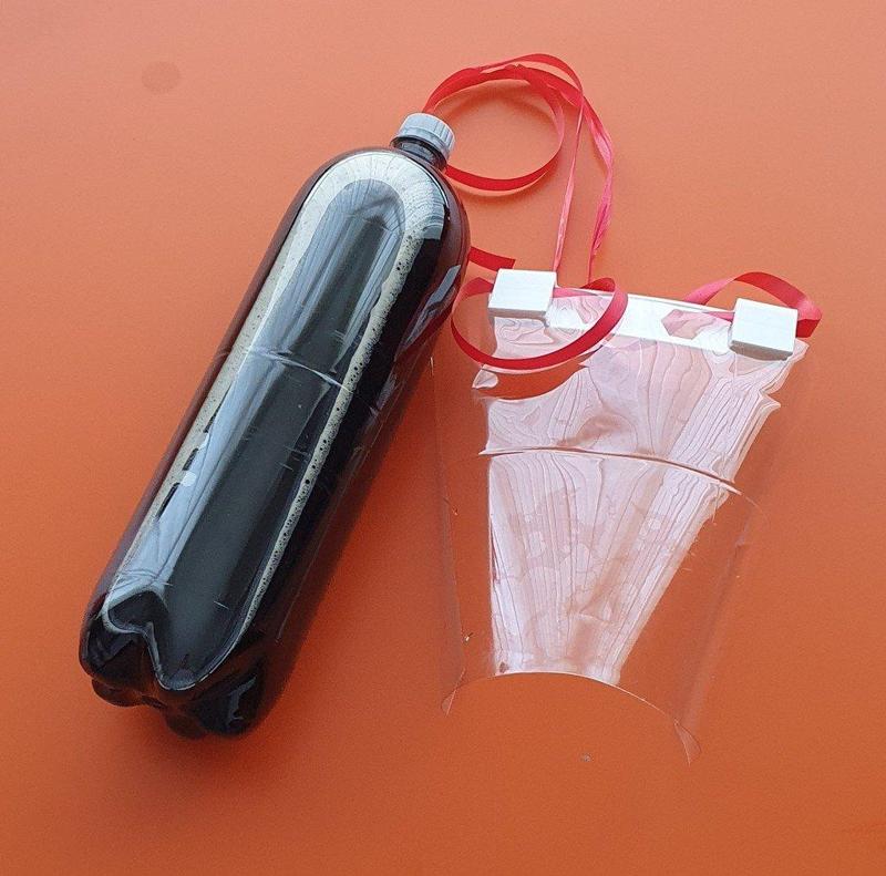Face Shield from Soda Bottle