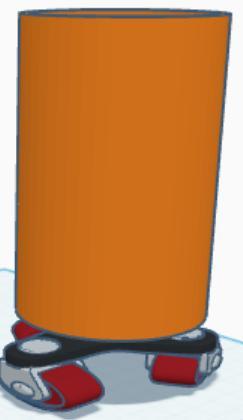 Becher mit räder