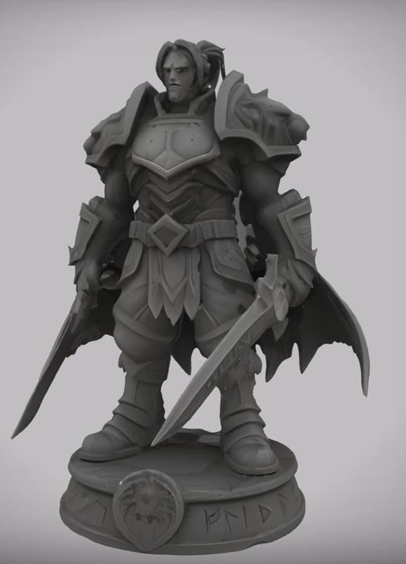 World of Warcraft Chess Pieces (Alliance King, Horde King, Alliance Pawn)