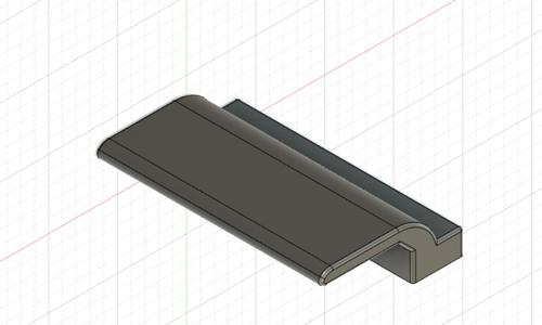 Balcony door handle -glue-