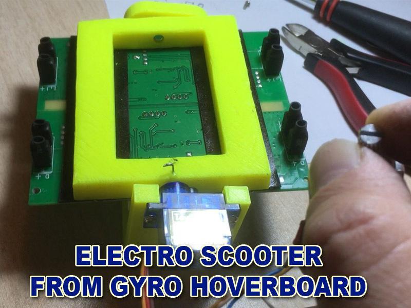 Electro scooter from gyro hoverboard