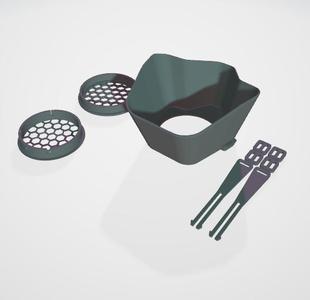 Maskenset mit umfangreicher Einstellmöglichkeit / highly costumizable mask set