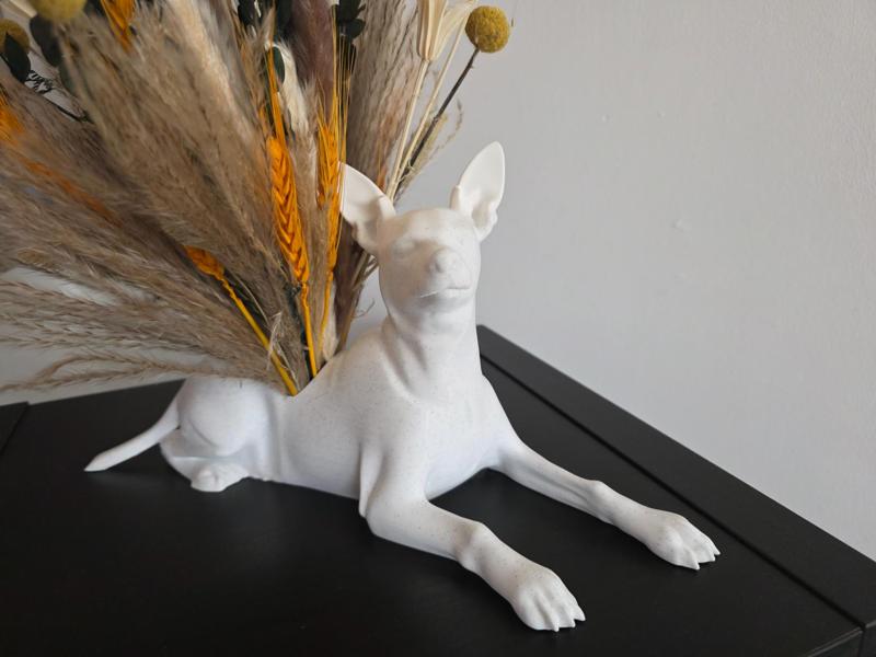 Pinscher of Soul and Flowers – Decorative Statue