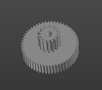 the gear of the meat grinder
