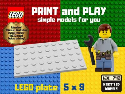 lego plate 5x9