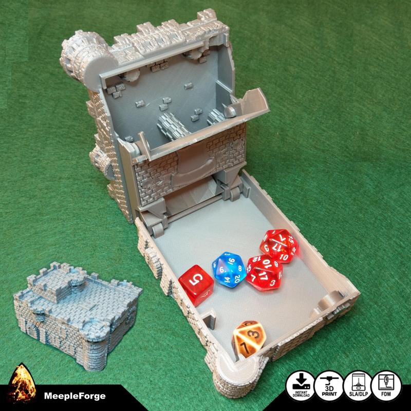 Folding Dice Tower and Travel Case