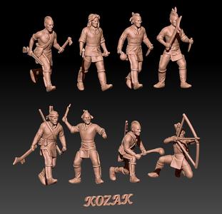 indian warrios in close combat set 1