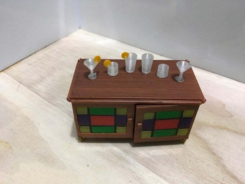 Bar Glassware (1:18 scale)