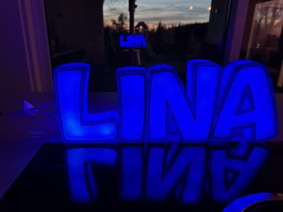 LINA LED- Namenslampe