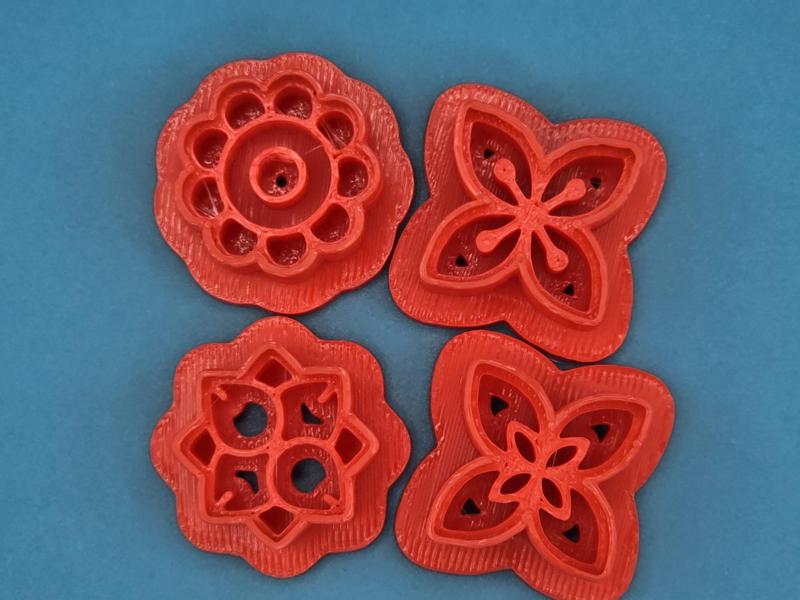 Flower Polymer Clay Mold Stamp Cutter 2