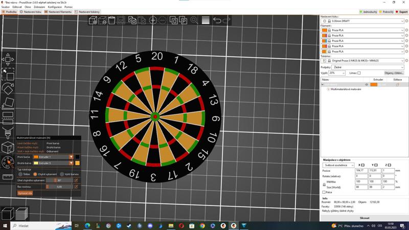 Darts Coaster multimaterial