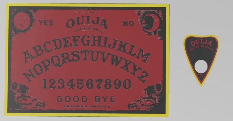 Multi-Material Ouija Board and Planchette Set