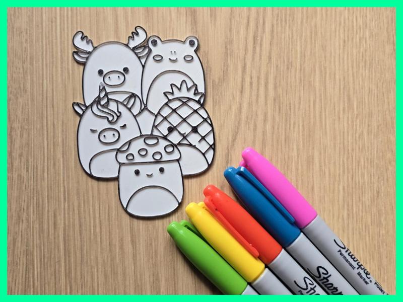 Squishmallows Animal Squad Friends Diy Coloring