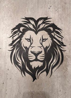 2D Lion Wall Art