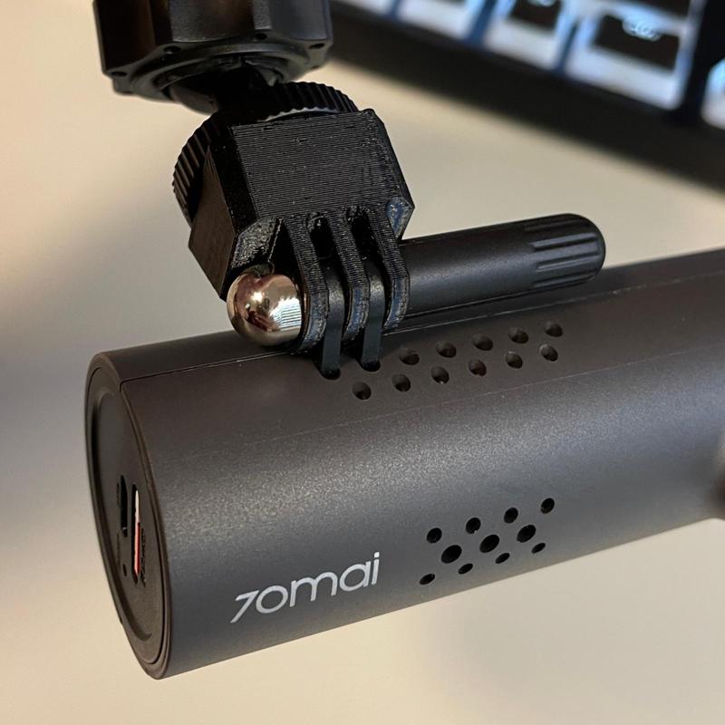 Xiaomi Dashcam 70mai to Camera Thread Adapter (1/4-20 UNC)