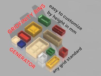 GRIDFINITY and ALLIT grid type bins GENERATOR