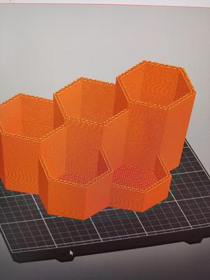 hex pencil holder