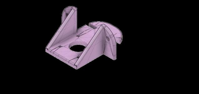 Z Motor Mount for 4040 Profile rounded & slotted Remix