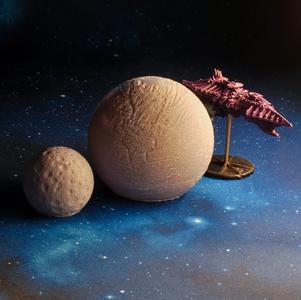 Moon and Planet