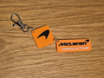 Mclaren formula one double keyring