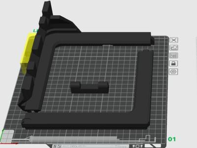 AMS Glass Riser for with folding spool holder