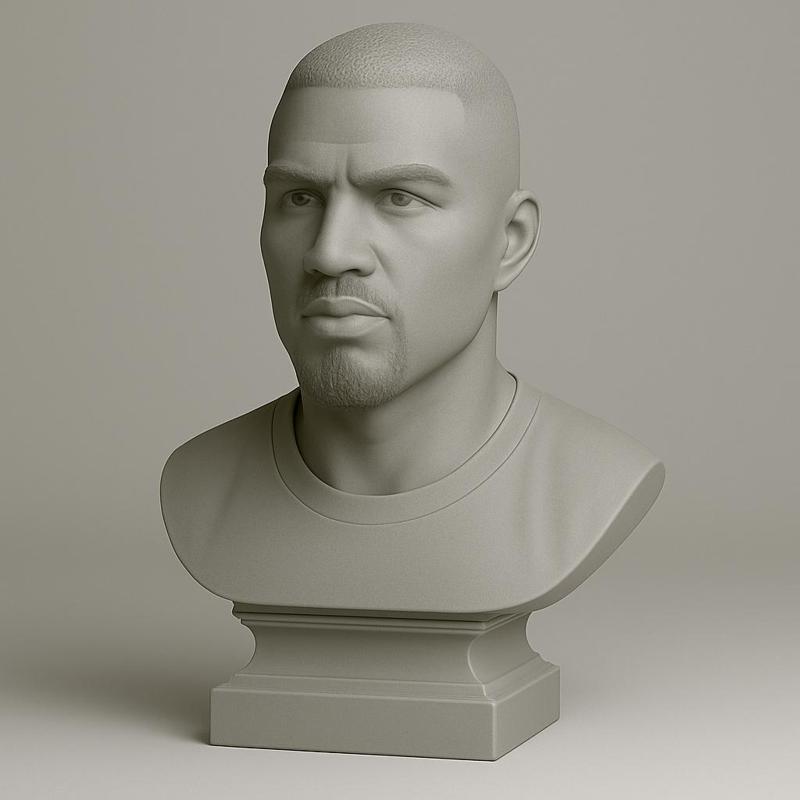 Bust of Kevin-Prince Boateng - Charismatic AC Milan midfielder and international star