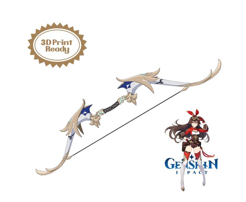 Genshin Impact - Favonius Warbow - Digital 3D Model Files -  Amber Cosplay