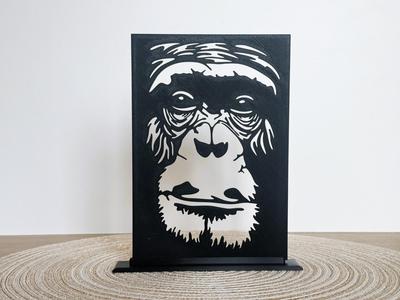 Gorilla face decor