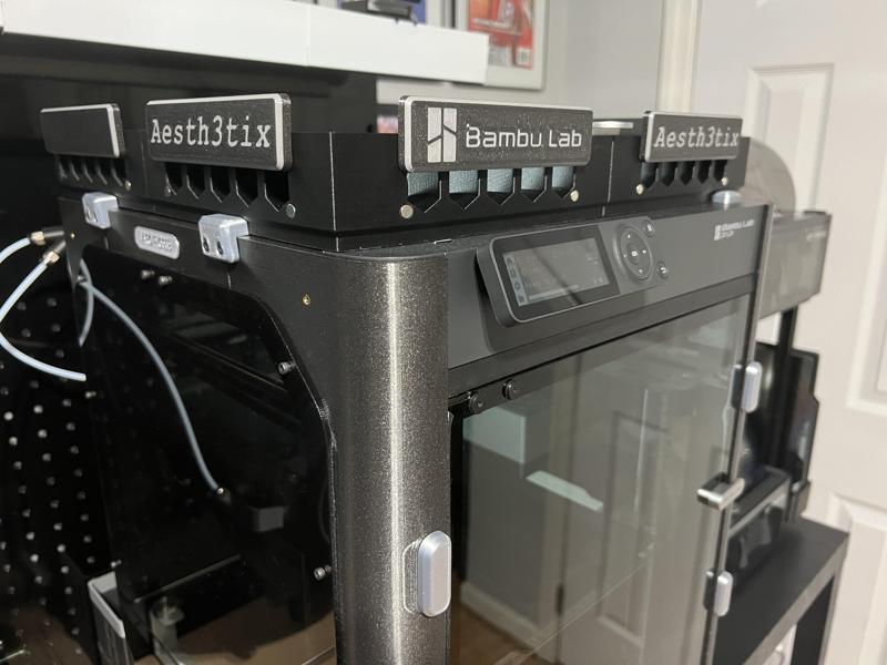 Bambu Lab P1P Top Glass LED Hex Riser